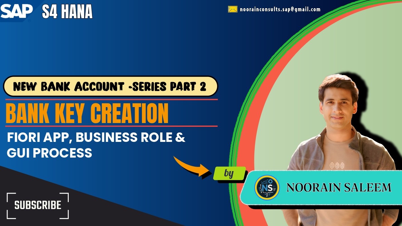 Bank Key Creation—Fiori App, Business Role & GUI Process