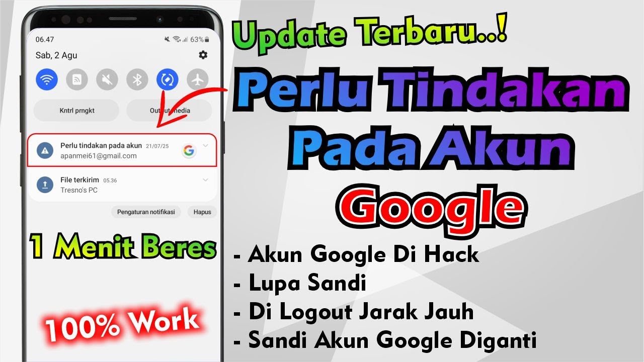 Cara Mengatasi Akun Google Perlu Tindakan Pada Akun