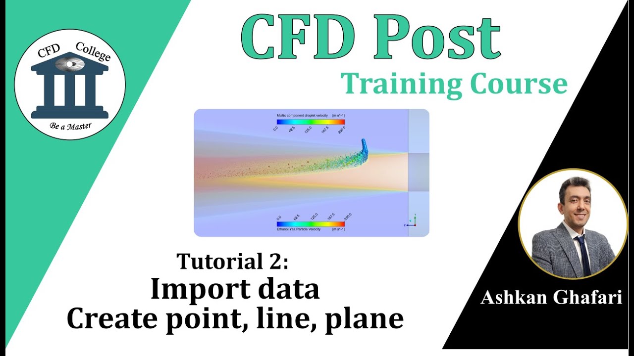 Учебное пособие по CFD Post 2 | Как импортировать данные? | Как создавать точки, линии и плоскости?
