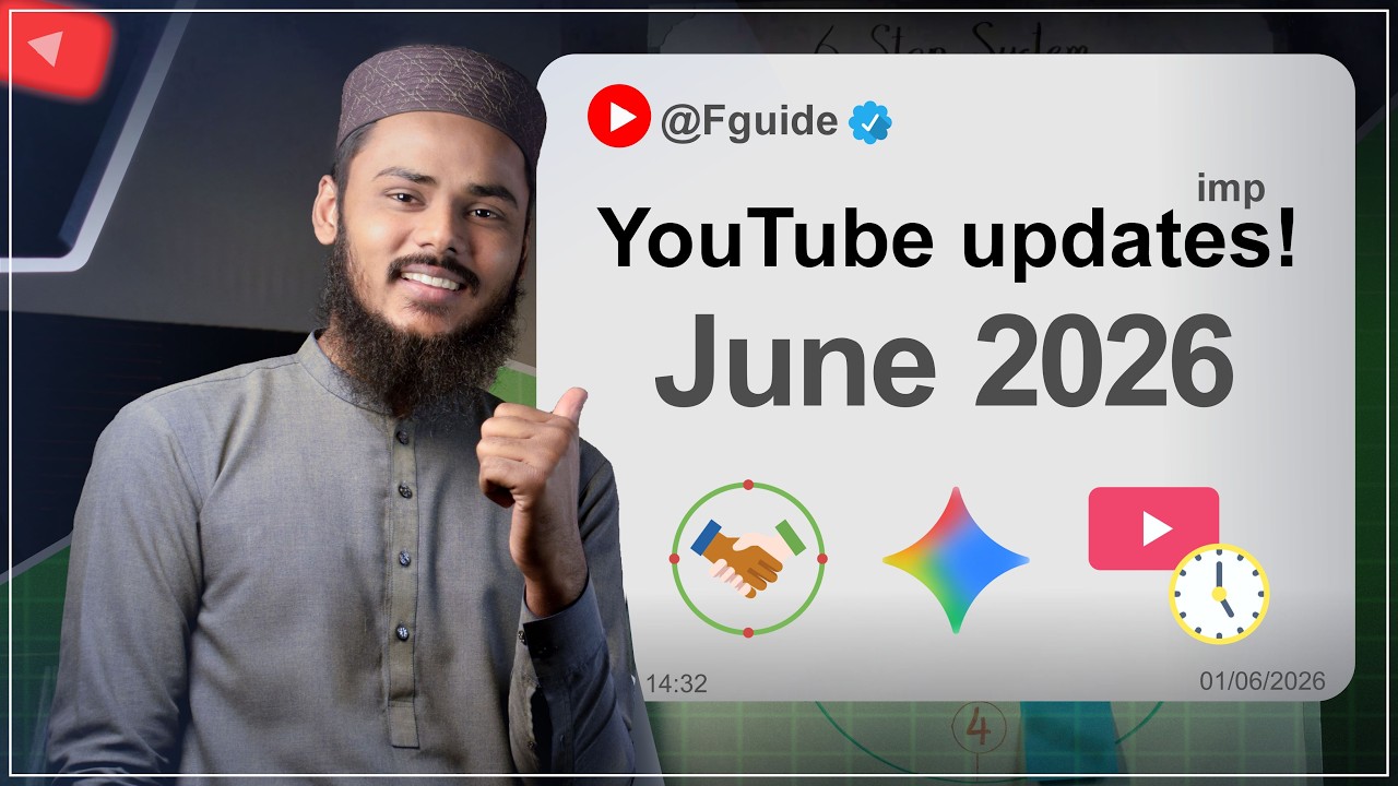 Very Big Updates for Creators | YouTube Monetization 2026 UPDATE | F Guide | F Guide
