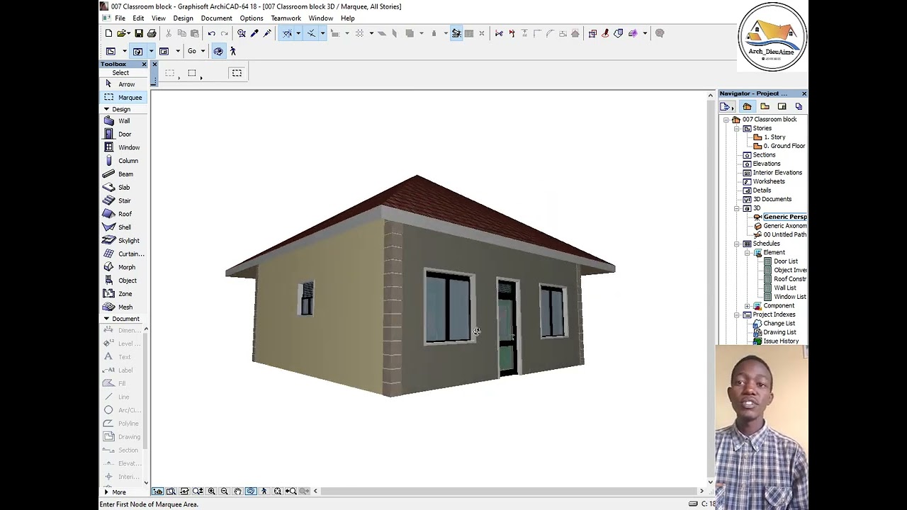 TOPIC 8 HOW TO DESIGN ROOF (GUSHUSHANYA  IGISENGE MURI ARCHCAD)