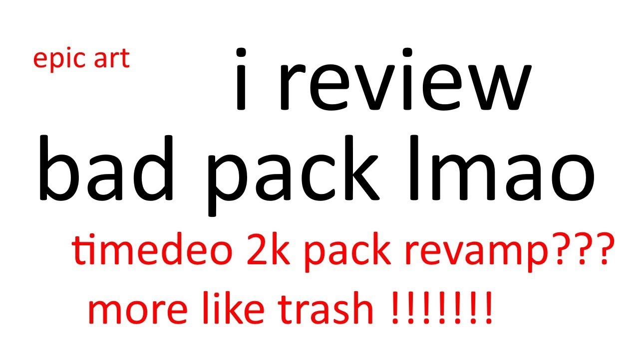 oceniam okropny texture pack