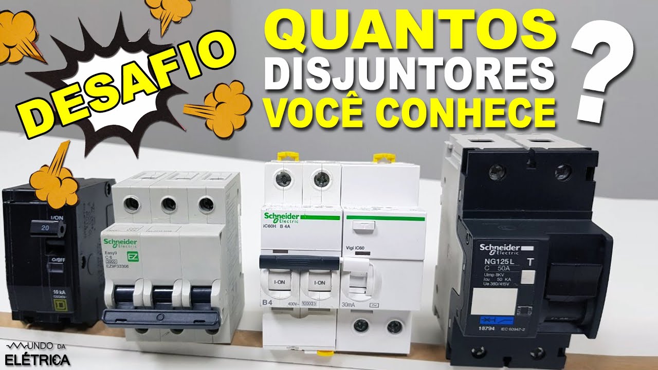 DESAFIO TOP5 tipos de DISJUNTORES