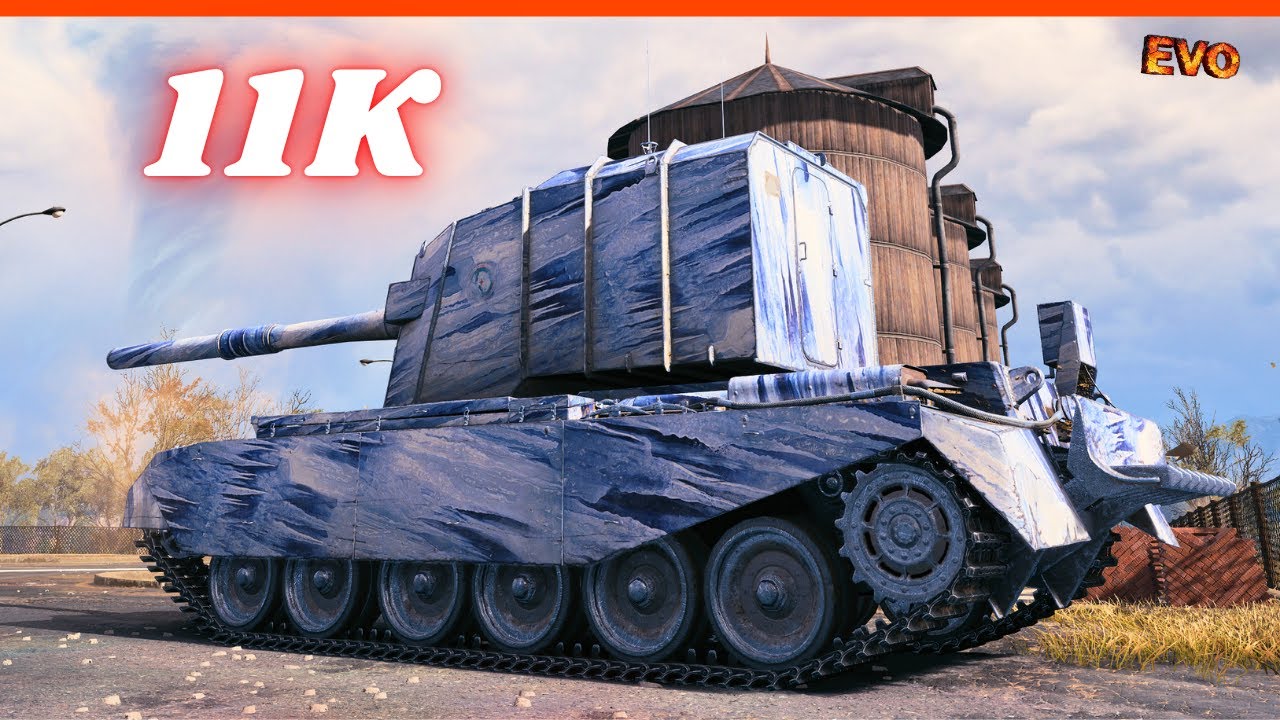 FV4005  11K Damage 4 Kills & FV4005  10K Damage World of Tanks