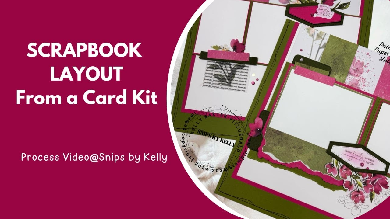Scrapbook Layout Design from a Card Kit
