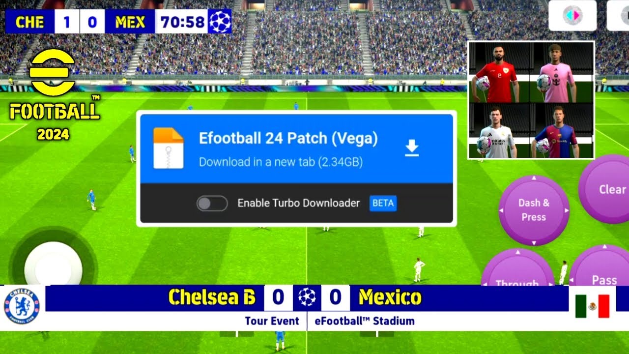 Download eFootball PES 2024 Mobile PATCH Obb APK DATA Download For Android & Ios | V3.6.0