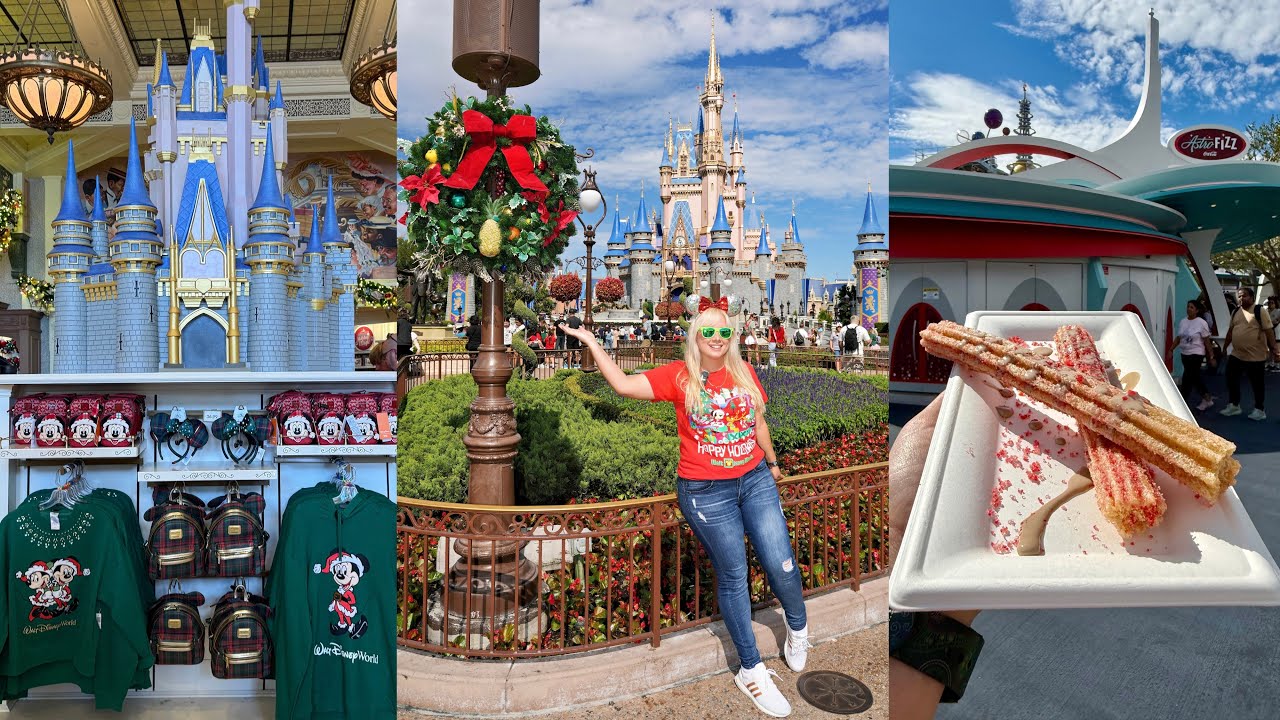FIRST DAY of Christmas at Magic Kingdom! NEW Holiday Decorations, Merch & NEW Snacks at Astrofizz!