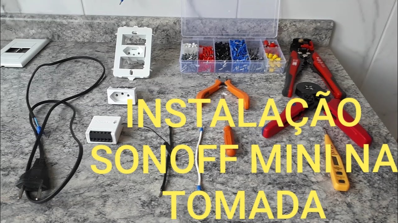 SONOFF MINI | INSTALAÇÃO COMO TOMADA LIGA- DESLIGA🚿⚡