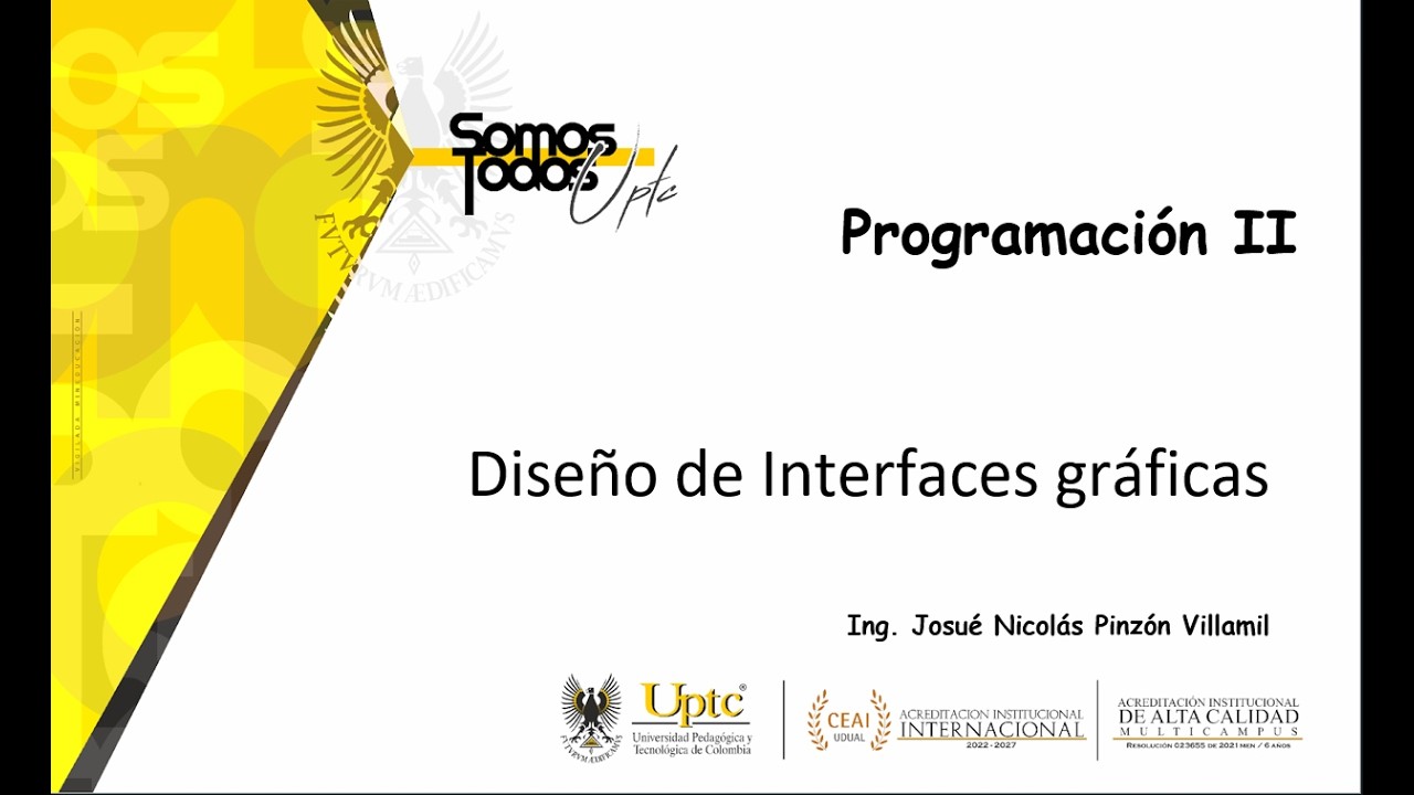Unidad 1 Diseño Interfaz Gráfica - UPTC Estudios a Distancia Tema 1