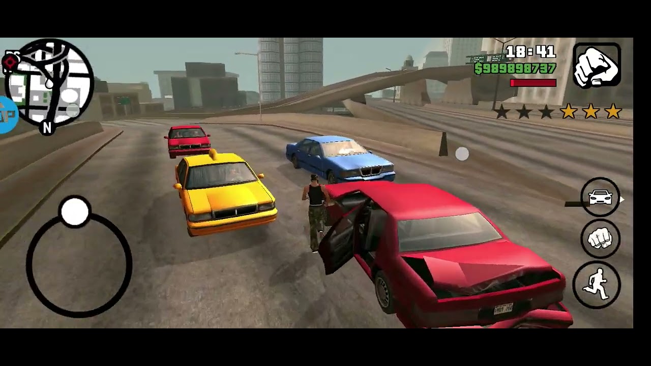 GTA San Andreas BMW police chasing video part 1 