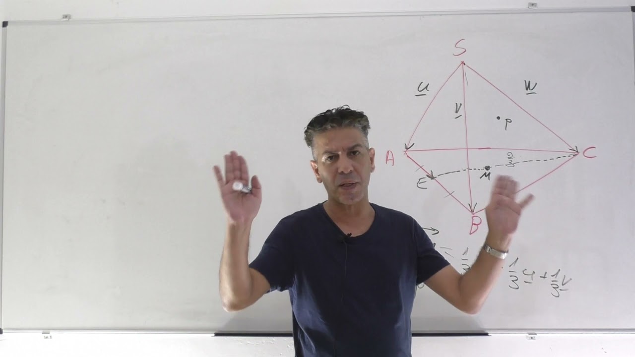 קורס וקטורים-שיעור 9-תלות ליניארית בין וקטורים-הפעם בטטראדר ( מה?!)