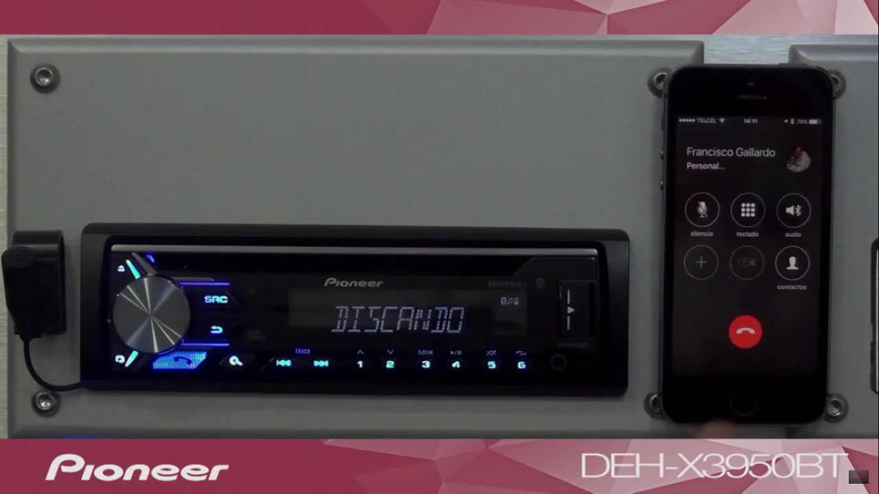 DEH-X3950BT - Llamadas con Siri Eyes Free.