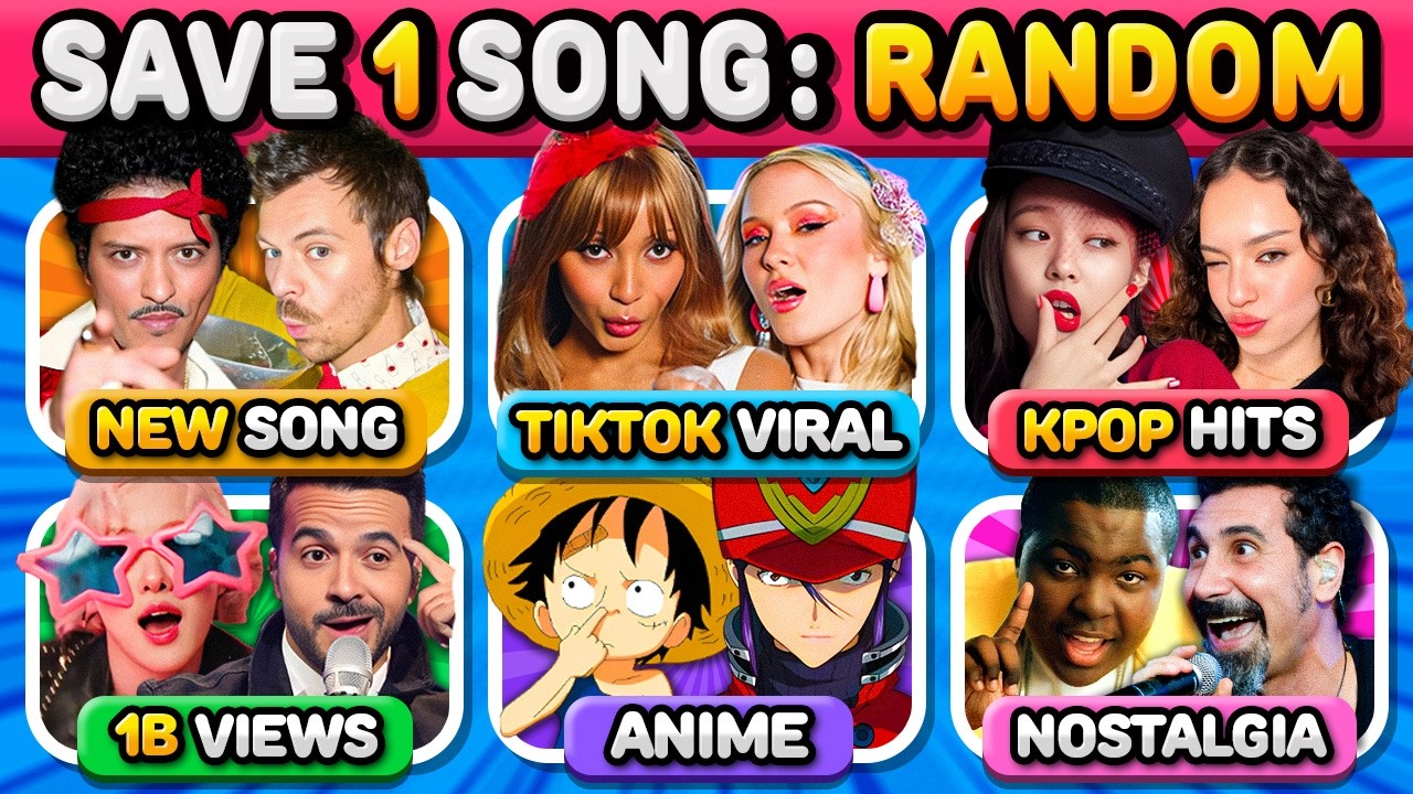 SAVE ONE SONG: Random Rule 🎲 Most Viral Songs, Tiktok Viral, Kpop Viral, ...  Music Quiz 2026