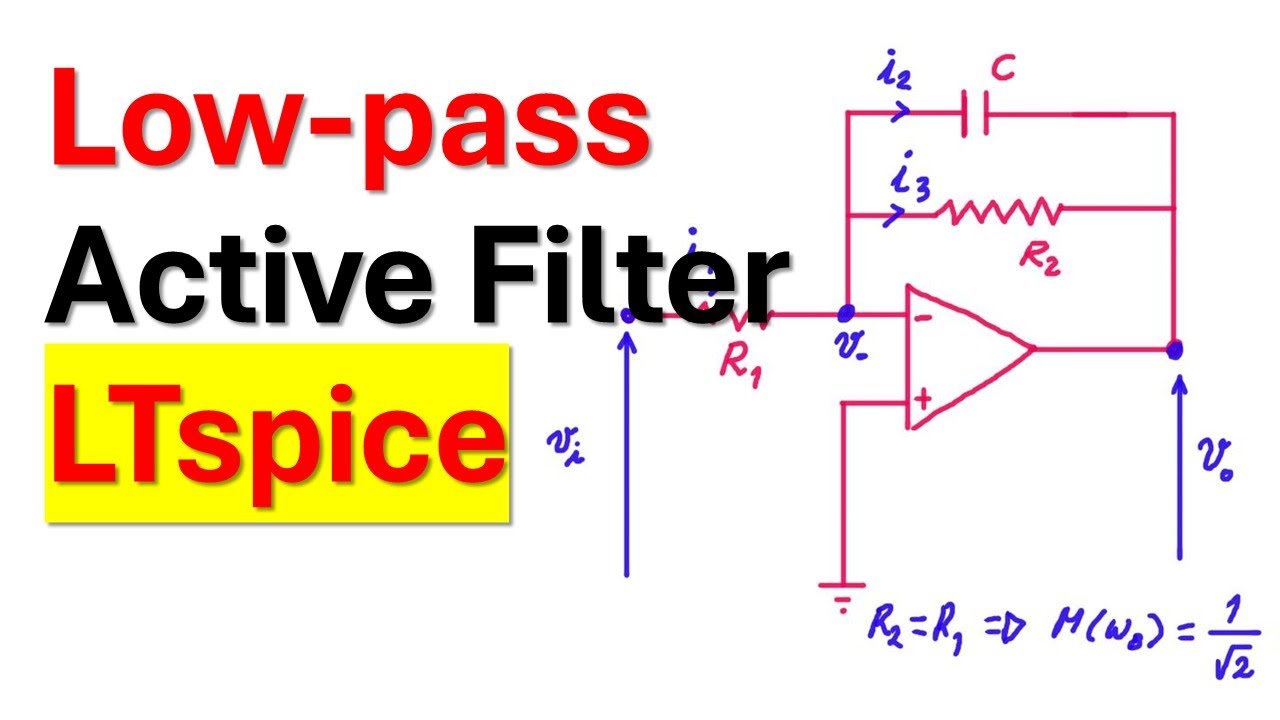 LTspice tutorial: Simulate Active Low-pass filter in LTspice and Validate Simulation Results