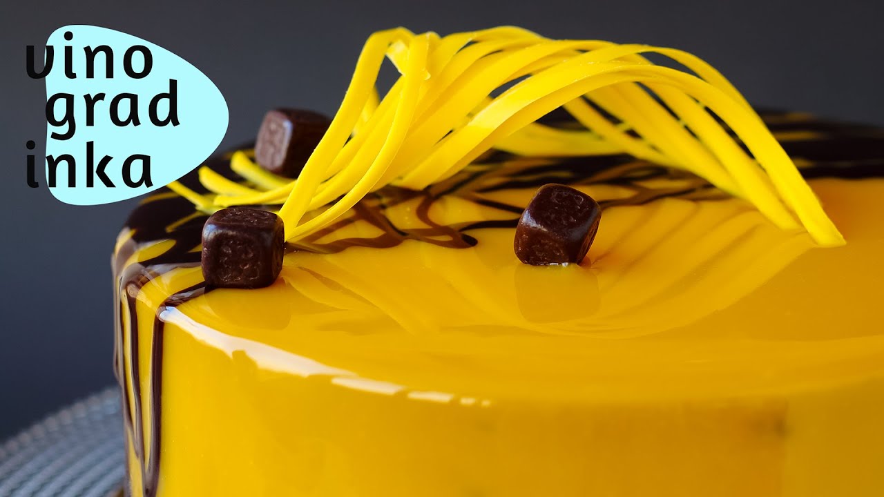 Зеркальная глазурь для торта и ВСЕ СЕКРЕТЫ | Гляссаж | Mirror Glaze | Vinogradinka