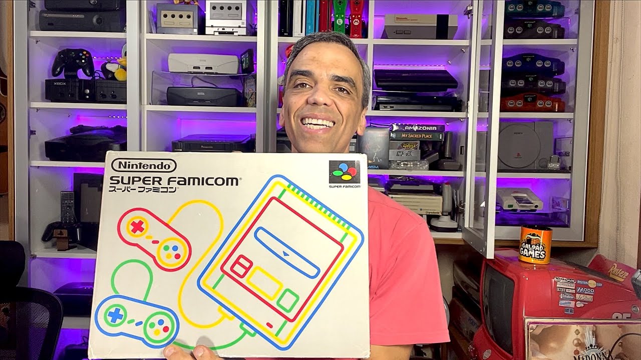 Comprei um SUPER FAMICOM na Caixa! Unboxing, Review, Teste, Diferenças com Snes Americano e Europeu