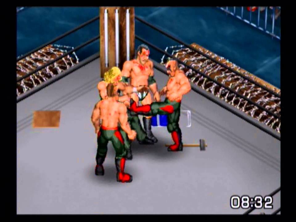 The Outsiders vs Road Warriors (Tag Team Landmine Deathmatch) - Fire Pro Wrestling Returns (PS2)