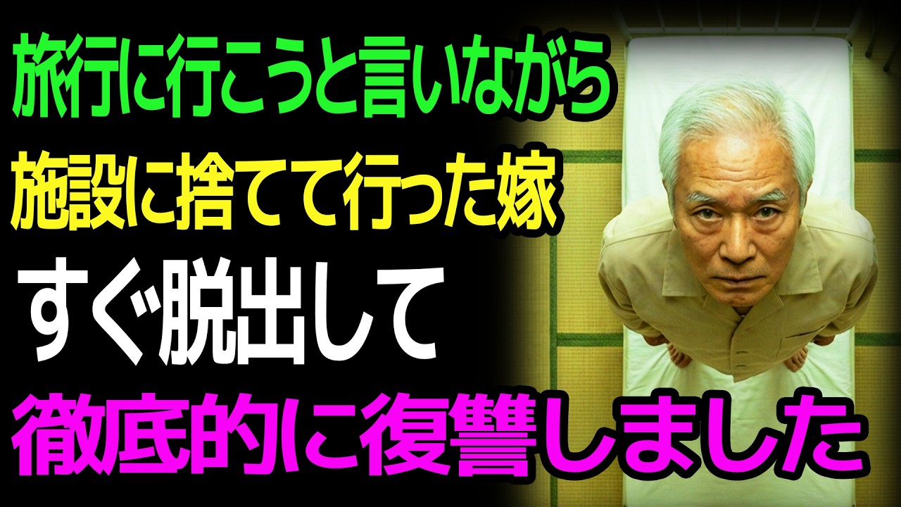 旅行に行こうと言いながら 施設に捨てて行った嫁 すぐ脱出して 徹底的に復讐しました