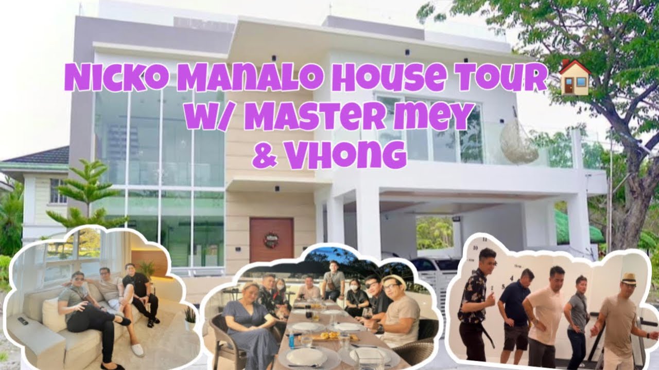 NICKO MANALO HOUSE TOUR W/ MASTER MEY & VHONG