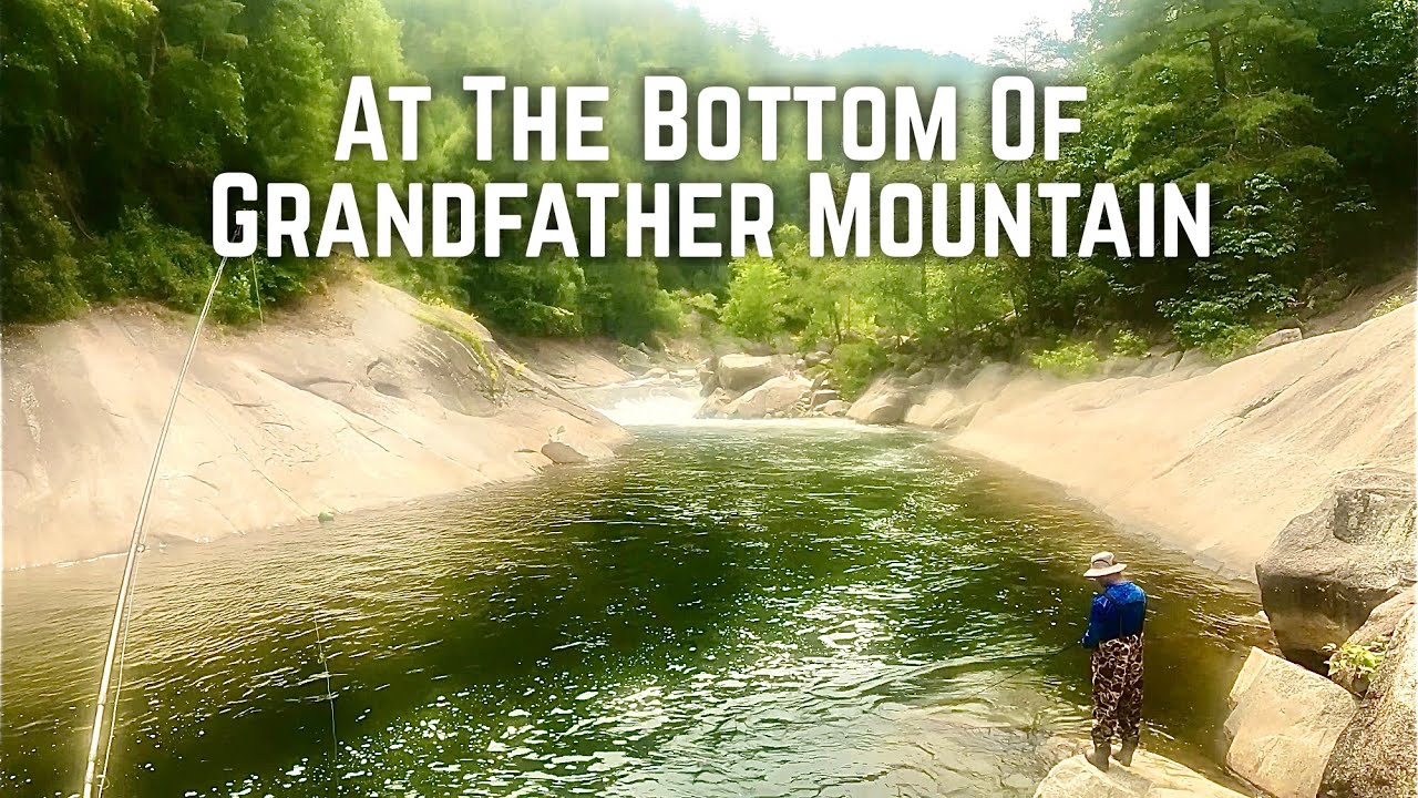 [4K] Fly fishing at the bottom of Grandfather Mountain, North Carolina 2