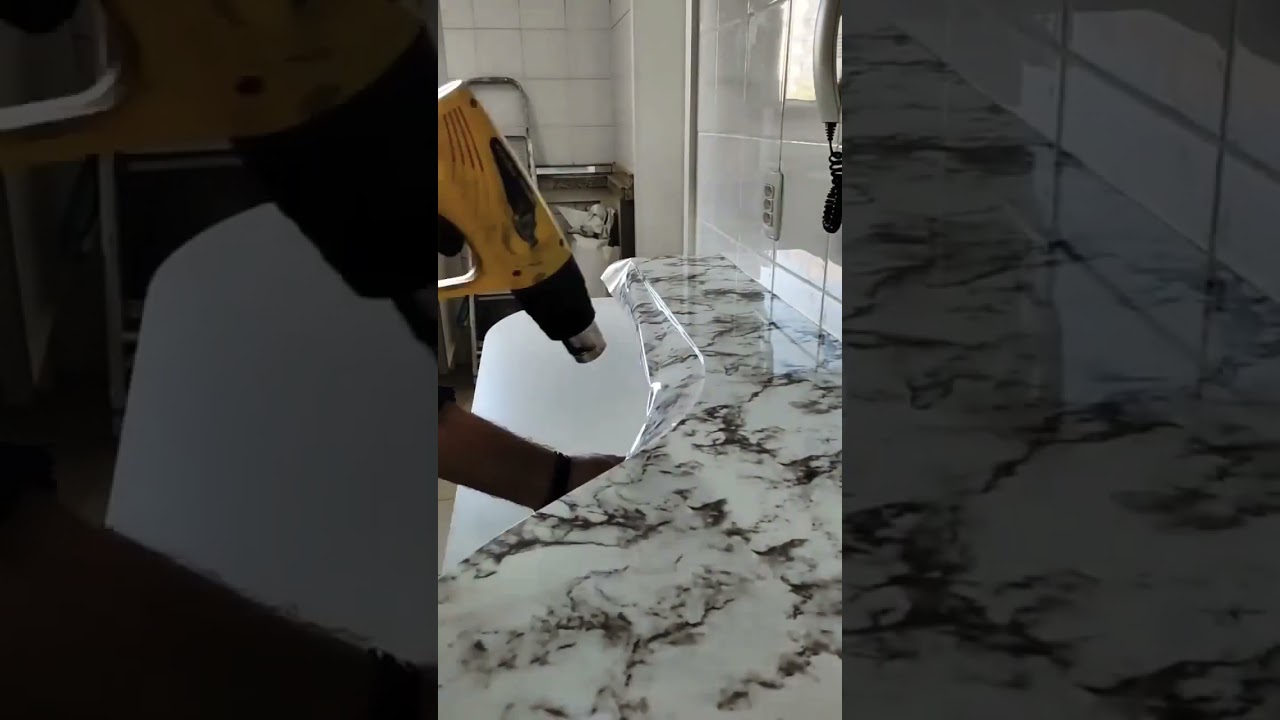 PVC marble sheet looking awesome #pvcsheets #pvckitchen #pvc
