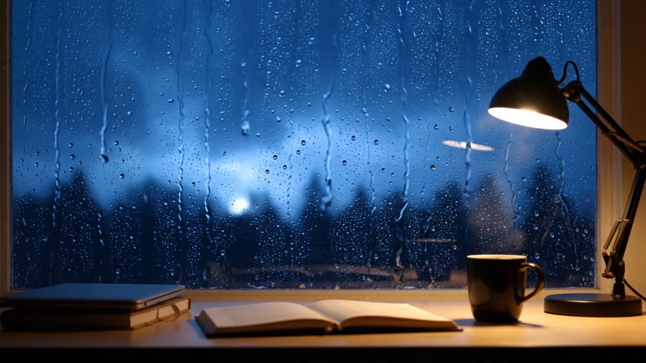 Study All Night with Calm Rain & No Distractions