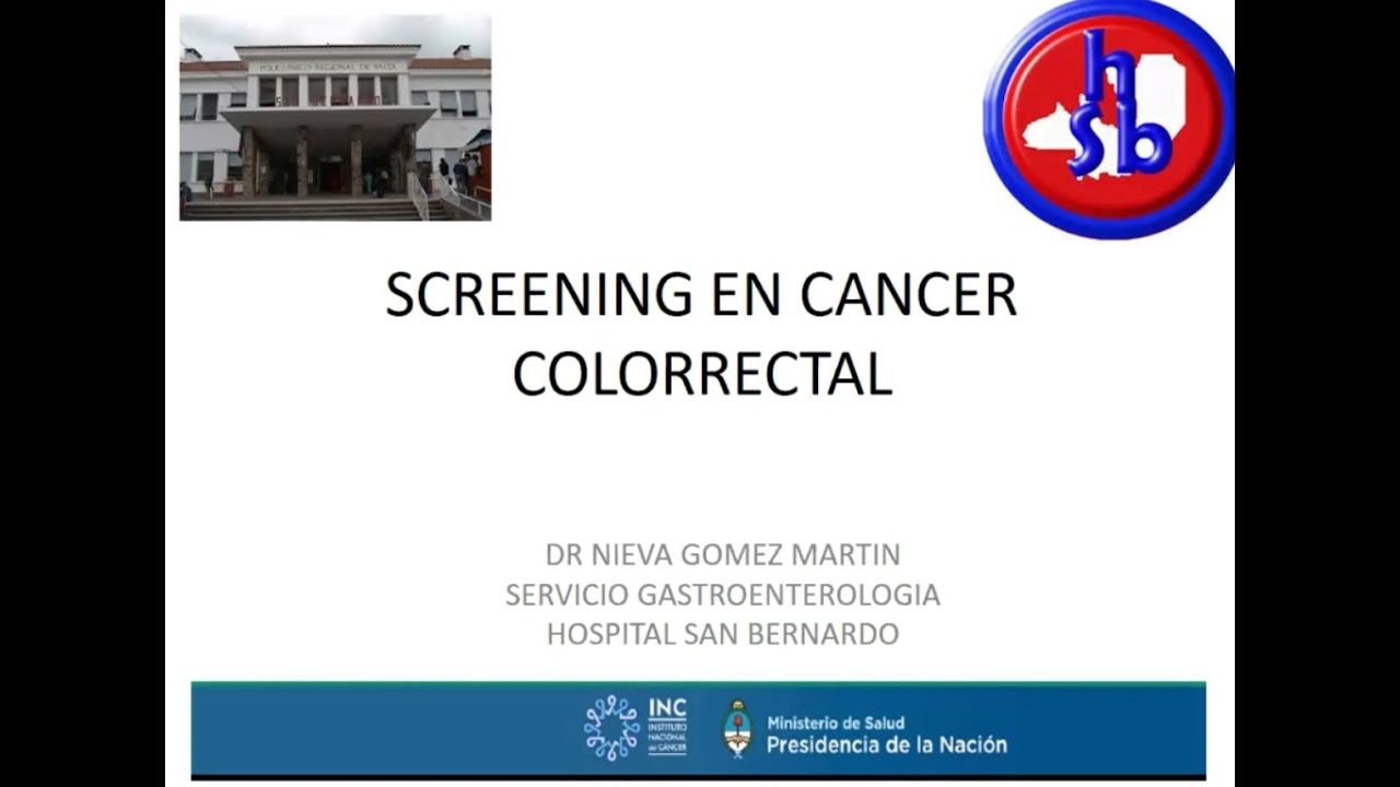 Screening en Cáncer Colorrectal - Dr Martín Nieva - Salta
