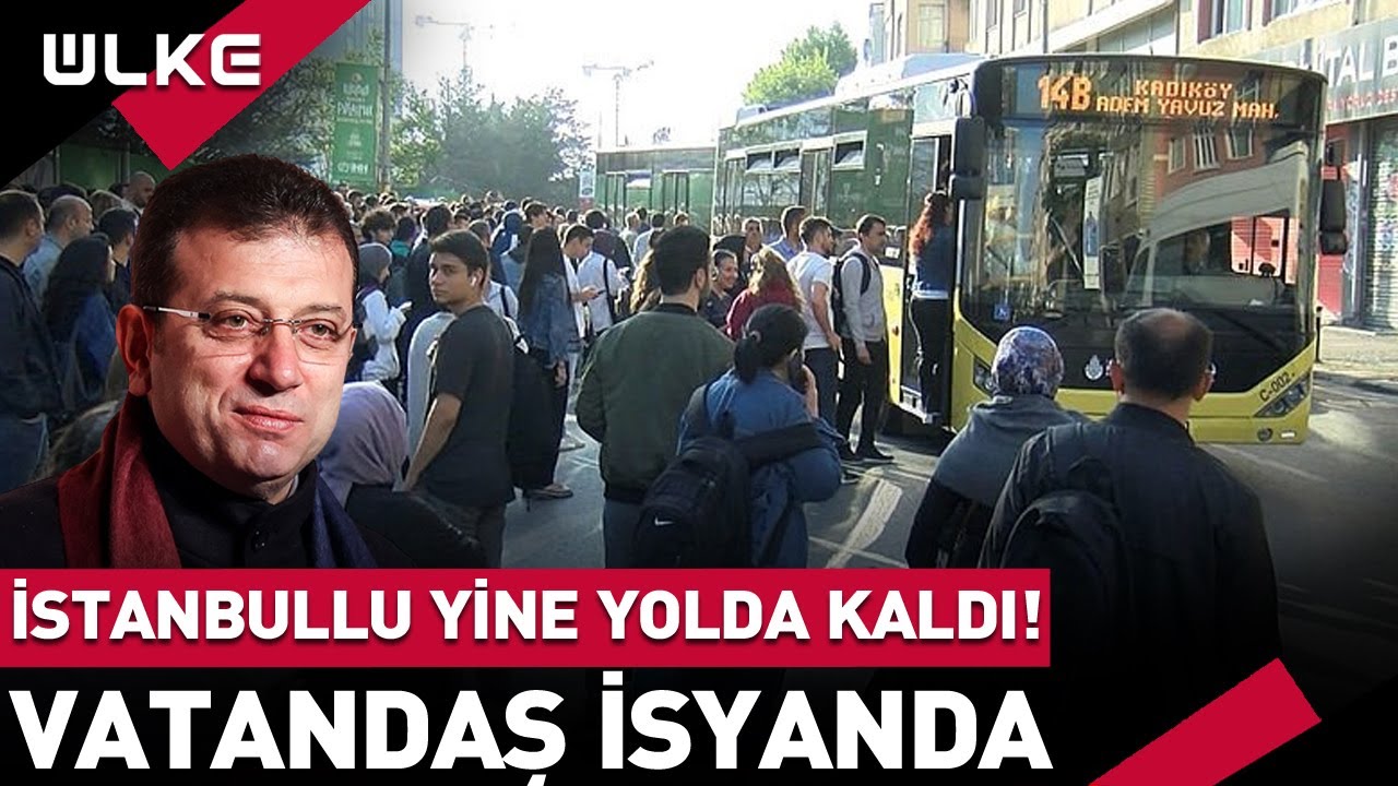 İstanbullu Yine Yolda Kaldı! Metro Arızalandı Otobüsler Doldu Taştı