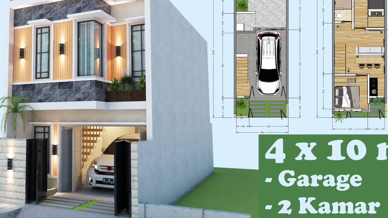 Small House Design Ideas 4 x 10 meters