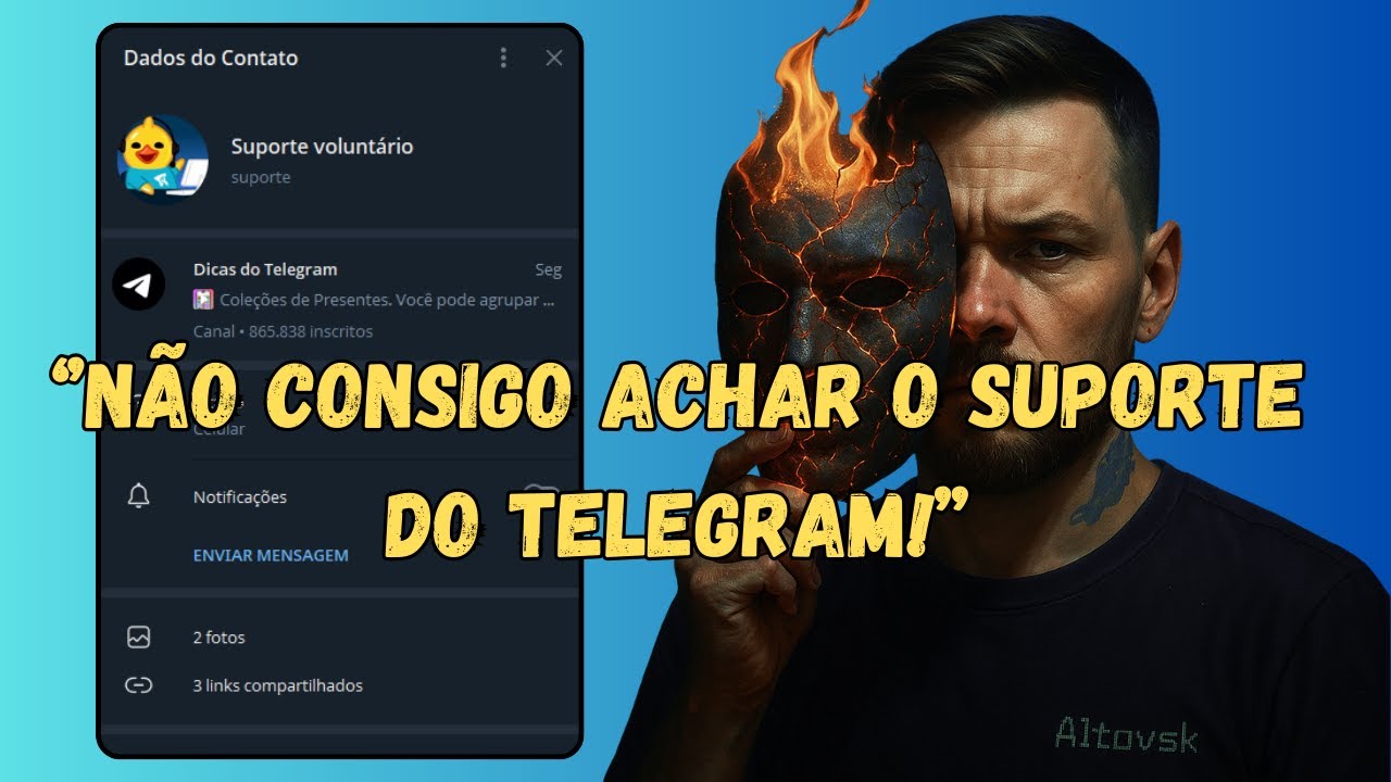 BOT DE SUPORTE DO TELEGRAM PARA RESOLVER QUALQUER PROBLEMA