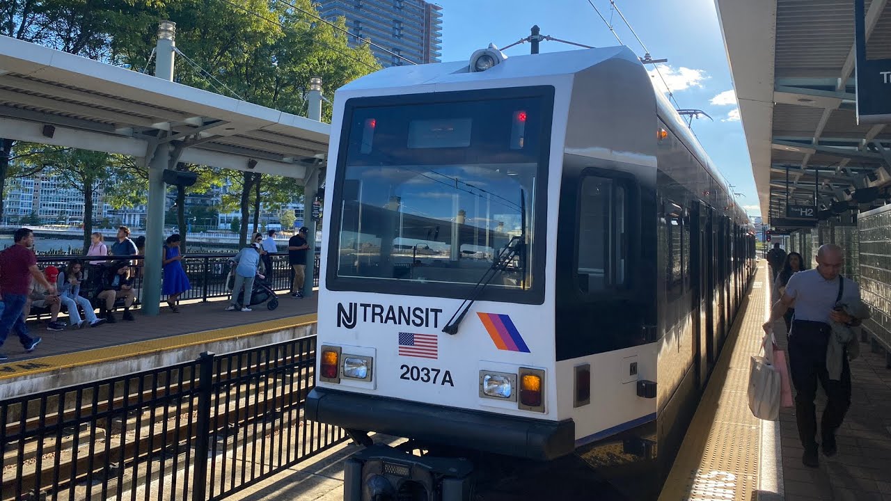 HBLR - Bayonne Flyer ride from 8th Street to Hoboken (PM Rush Hour)