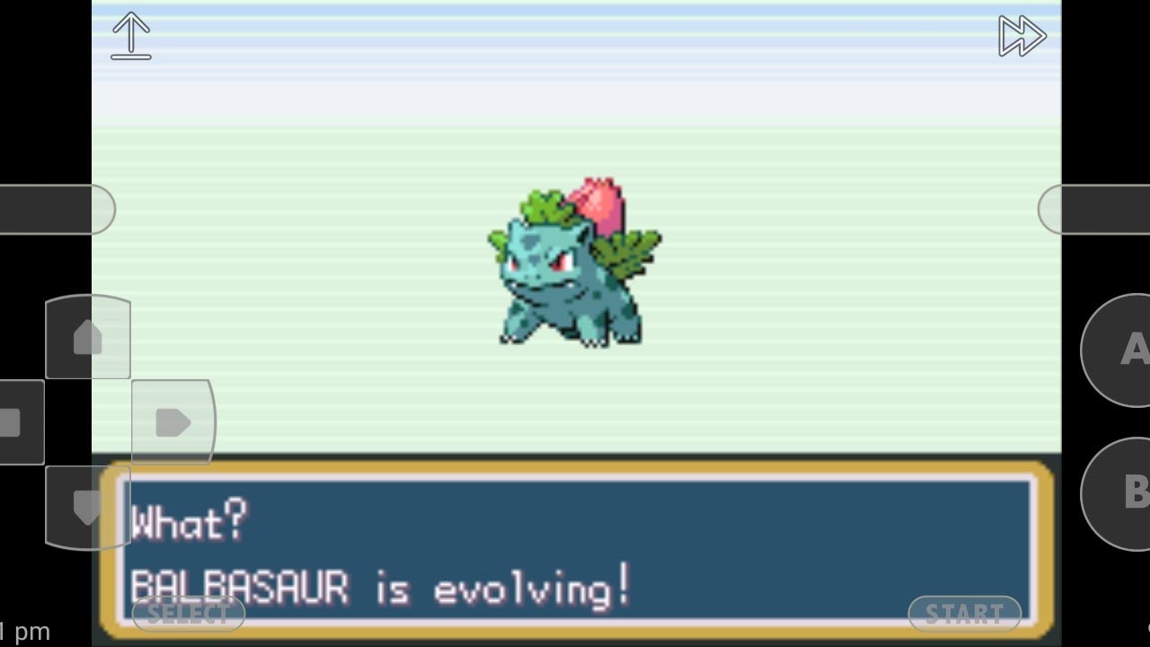 My balbasaur evolve in ivasaur