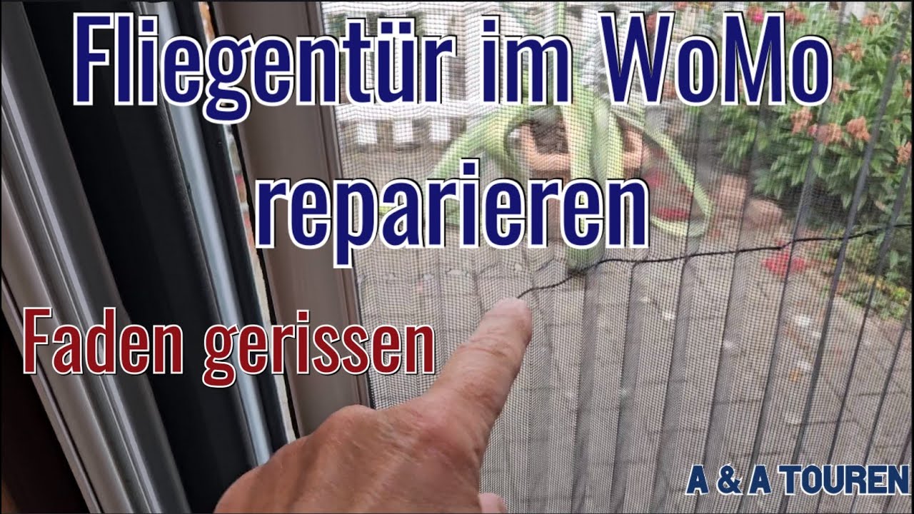 NUR 10 EURO ❗️ Fliegengitter Schiebetür repariert👍🏻 Wohnmobil Camper