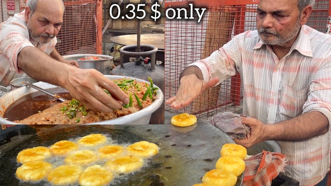 59 Year Old man selling since 1988 | Fried potato dough | Indian street food | Food Documentary 