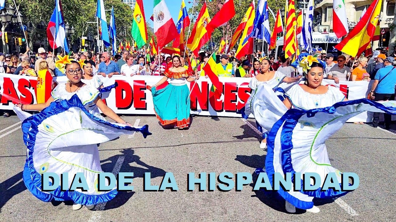 Manifestación 12 de Octubre Barcelona 2023 Spain