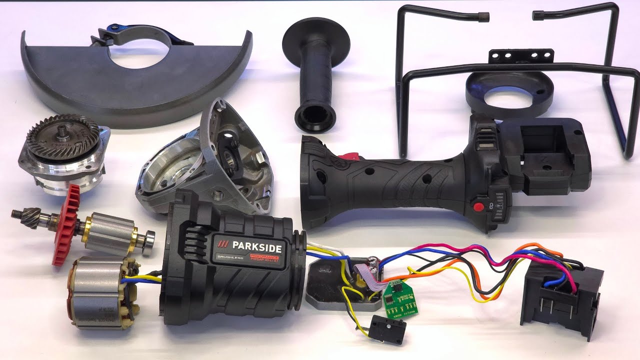 PARKSIDE PWSAP 40-Li A1 Angle Grinder Power Test and Teardown
