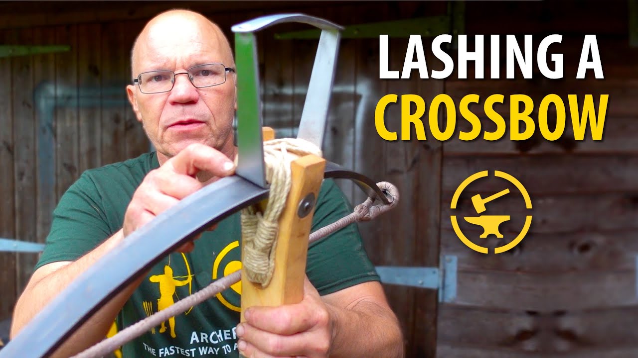 Lashing a medieval crossbow