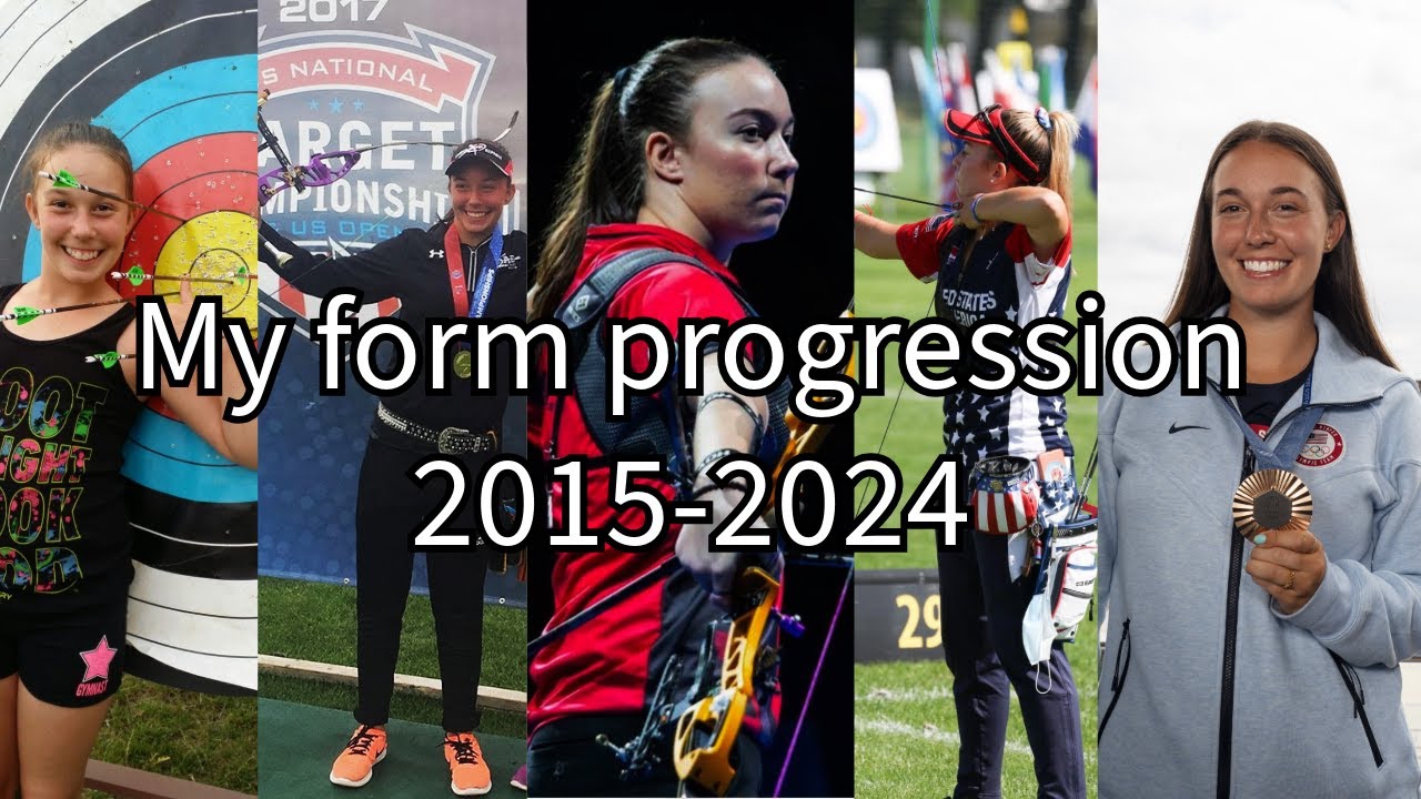 My Recurve Archery Form Progression 2015-2024 || Casey Kaufhold