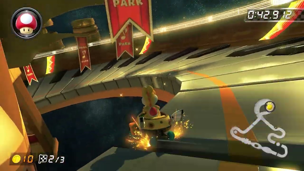 3DS Music Park [150cc] - 1:49.681 - Vincent (Mario Kart 8 Deluxe World Record)