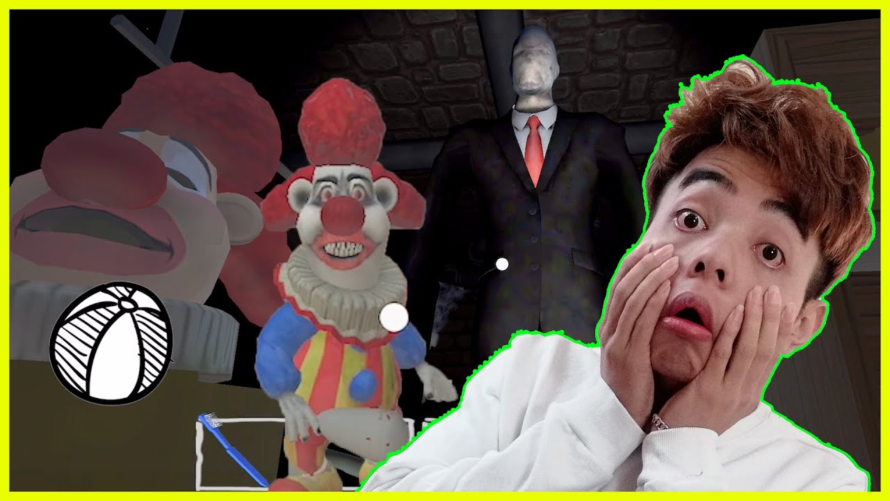 ThắnG Tê Tê Nhìn Thấy SlenderMan Ở Trong Nhà của Chú Hề Kinh Dị | The Clown Game