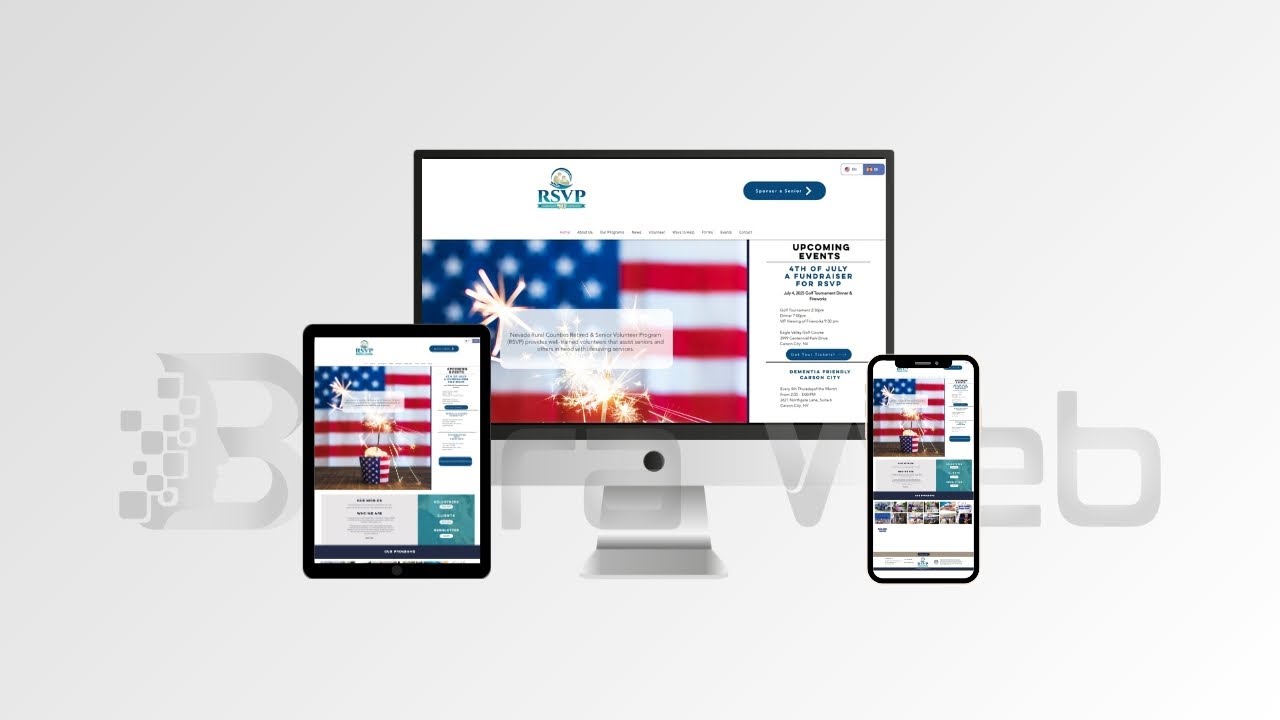 Custom WordPress Website for Nevada Rural Counties RSVP | NevadaRuralRSVP.org Design by Betra Web