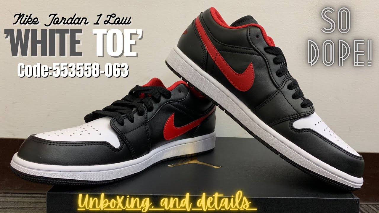 Jordan 1 Low &lsquo;White Toe&rsquo; ASMR #asmr #unboxing #details