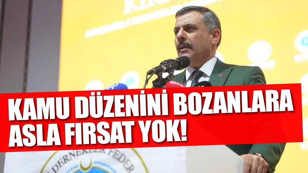 Mustafa Çiftçi: “Kamu düzenini bozanlara asla fırsat yok”