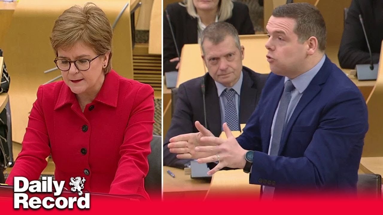 Douglas Ross slams SNP teacher cuts at FMQs