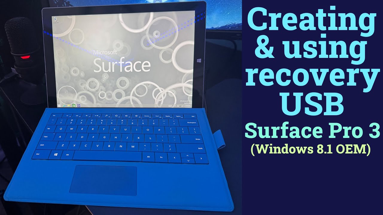 Creating & using Surface Pro 3 recovery USB