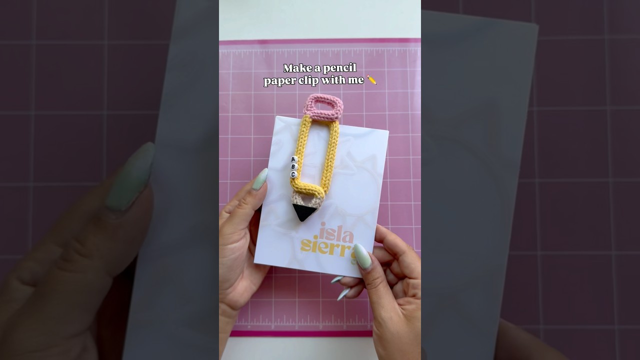 Back to school idea: pencil paper clip using wire and icord! #teachergifts #backtoschool #diycrafts