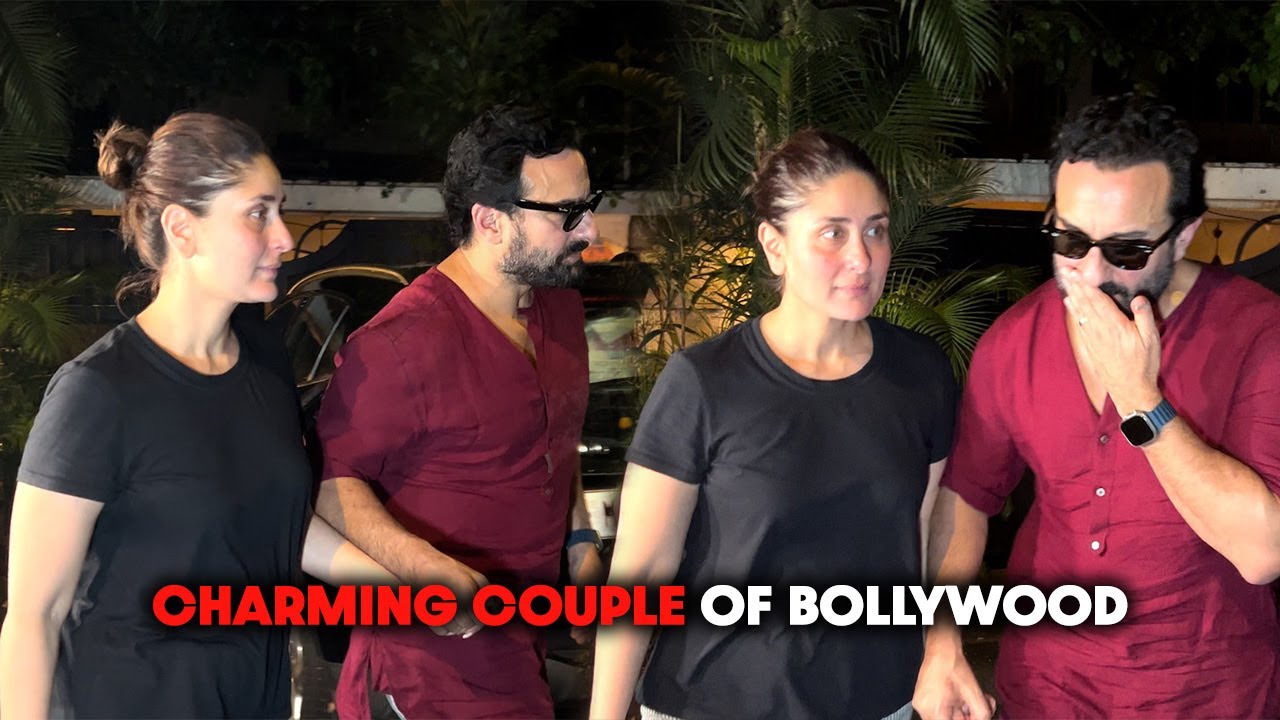 Saif Ali Khan and Kareena Kapoor Khan spotted together in Bandra