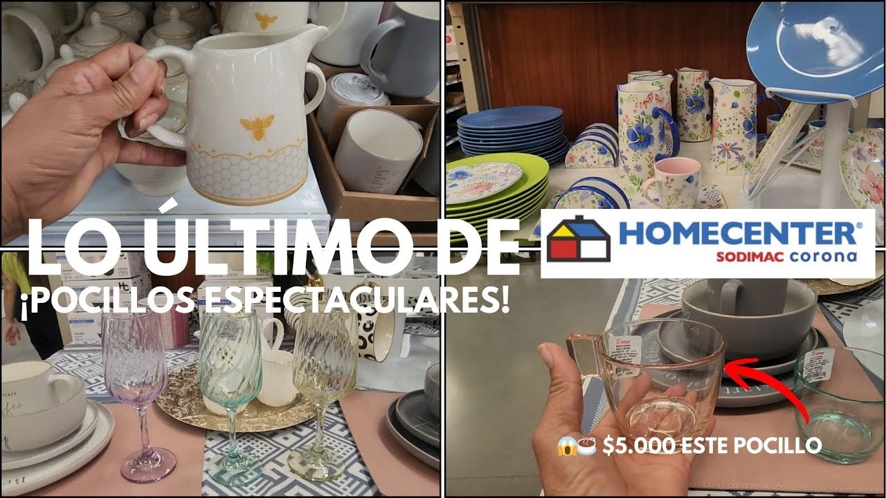 LO ÚLTIMO EN HOMECENTER 🏠✨ Pocillos desde $5.000 😱☕