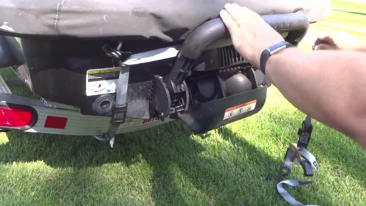 How to Tie Down Strap the See Doo Seadoo Jet Ski on the Trailer