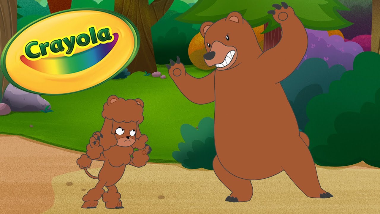 Big Brown Bear ✨ Beach Days For Life! 🌟 Crayola Scribble Scrubbie Pets | Cartoons for Kids